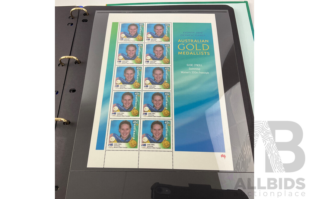 Australian Gold Medalist Sydney 2000 Stamp Album