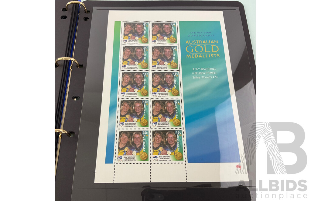 Australian Gold Medalist Sydney 2000 Stamp Album