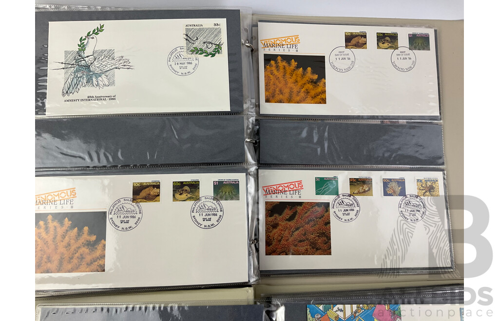 Collection of Australian First Day Covers, Examples From June 1982 to May 1990