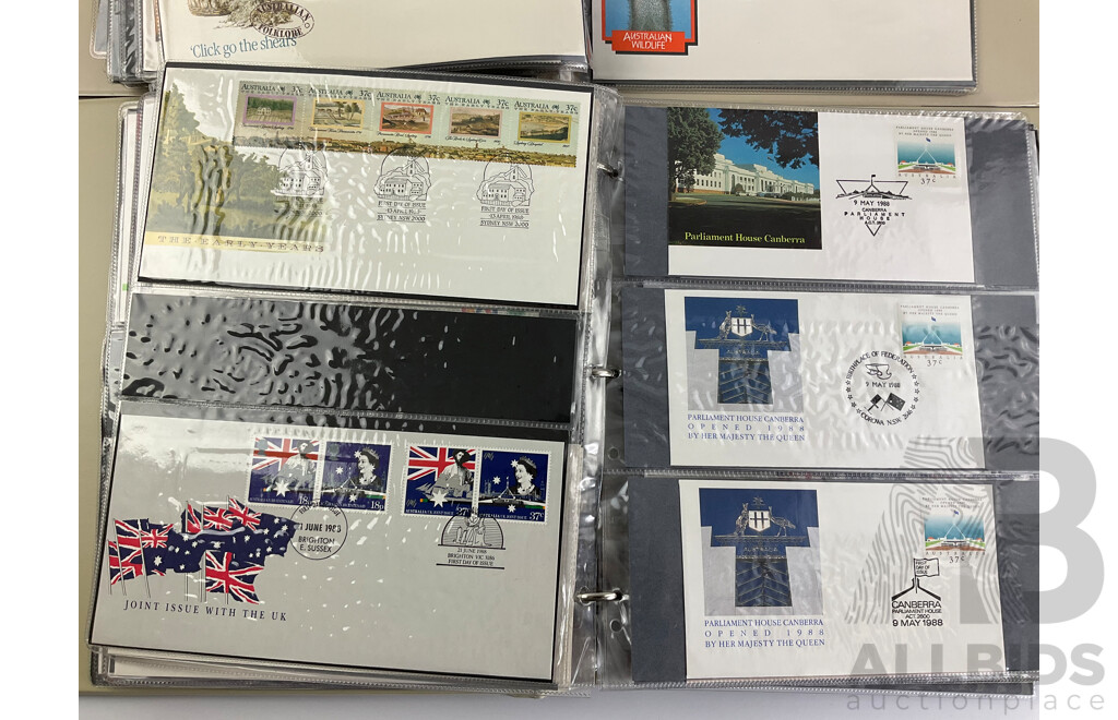 Collection of Australian First Day Covers, Examples From June 1982 to May 1990