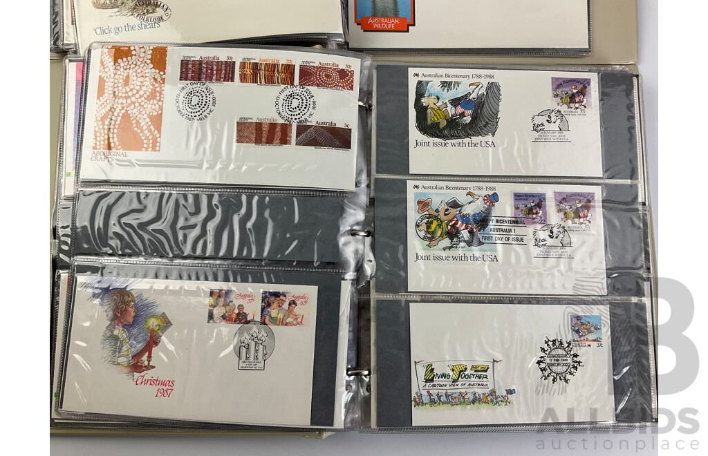 Collection of Australian First Day Covers, Examples From June 1982 to May 1990