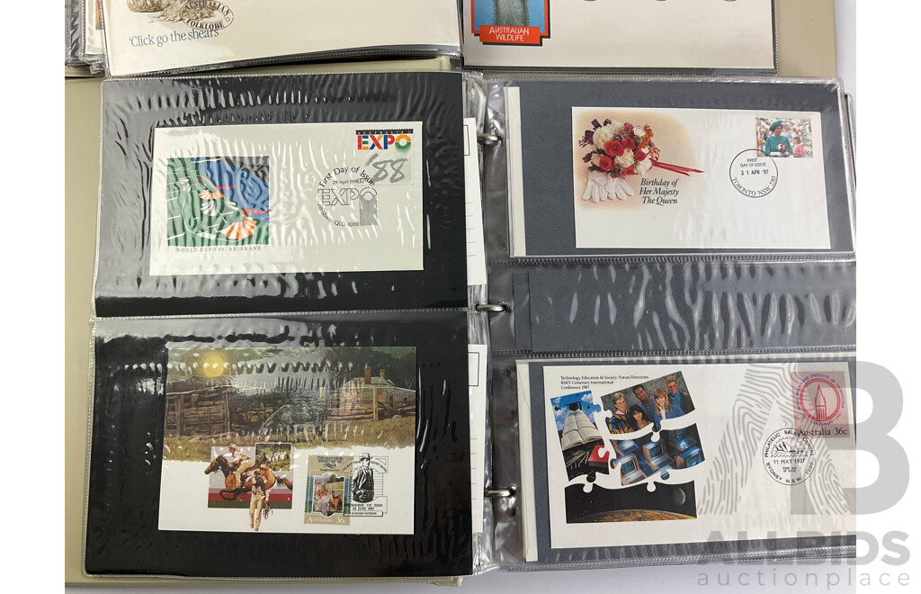 Collection of Australian First Day Covers, Examples From June 1982 to May 1990