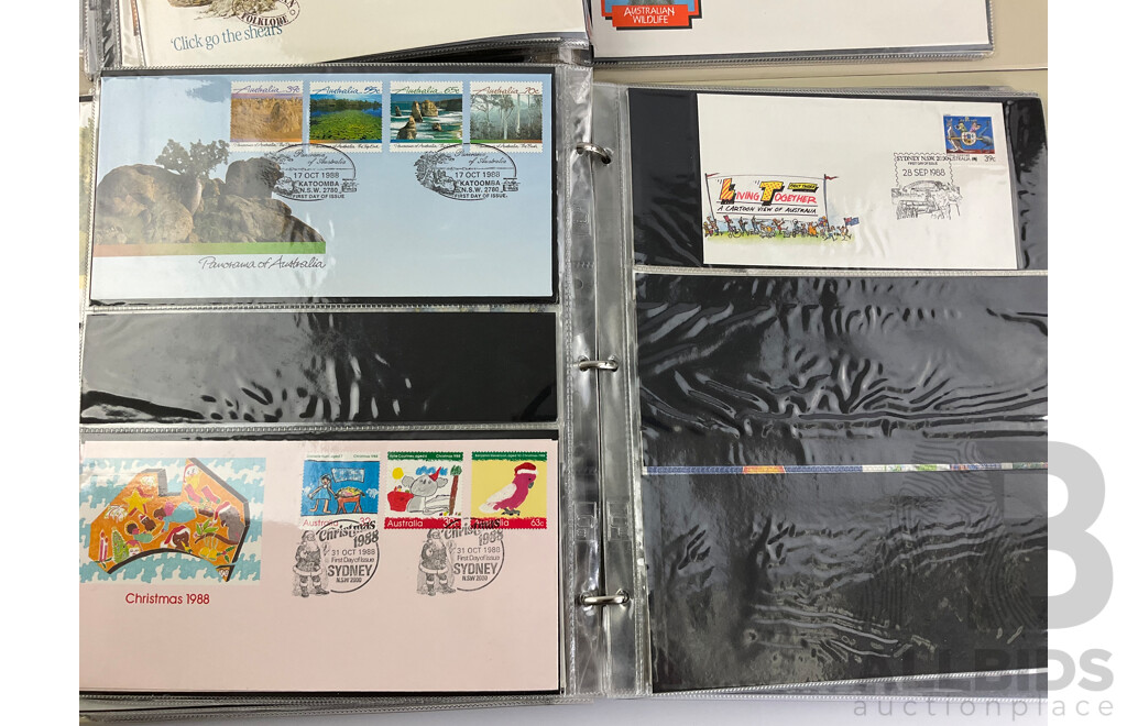 Collection of Australian First Day Covers, Examples From June 1982 to May 1990