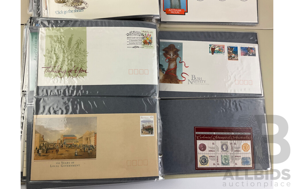 Collection of Australian First Day Covers, Examples From June 1982 to May 1990