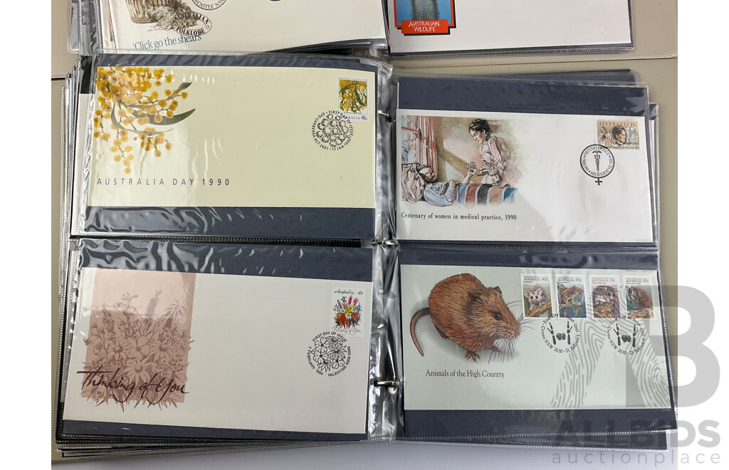 Collection of Australian First Day Covers, Examples From June 1982 to May 1990