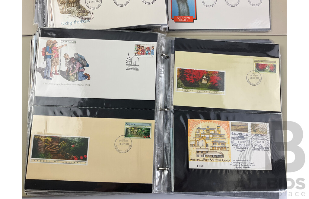 Collection of Australian First Day Covers, Examples From June 1982 to May 1990