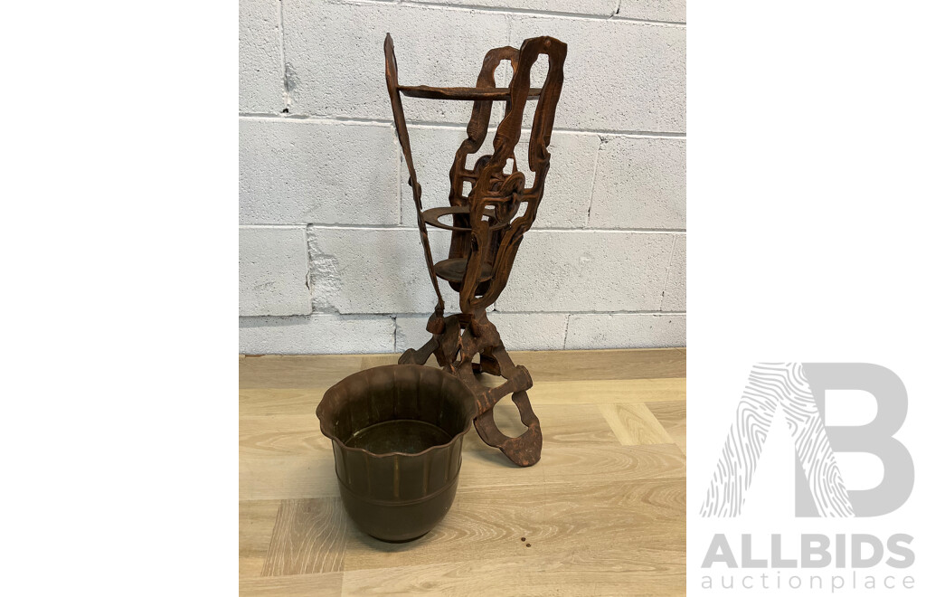 Vintage Iron Plant Stand