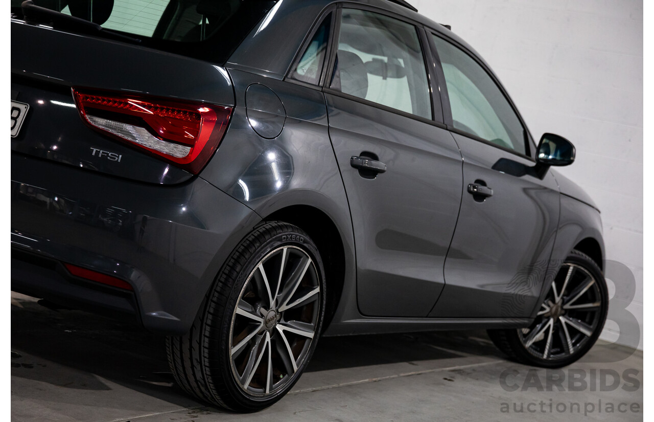 05/2016 Audi A1 Sportback 1.0 TFSI (FWD) 8X MY16 5d Hatchback Nano Grey Metallic Turbo 1.0L