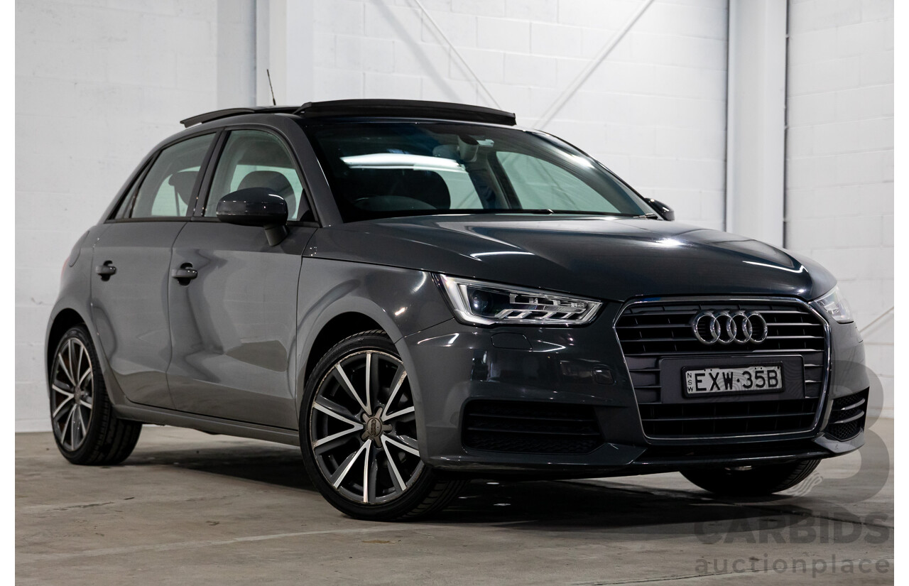 05/2016 Audi A1 Sportback 1.0 TFSI (FWD) 8X MY16 5d Hatchback Nano Grey Metallic Turbo 1.0L