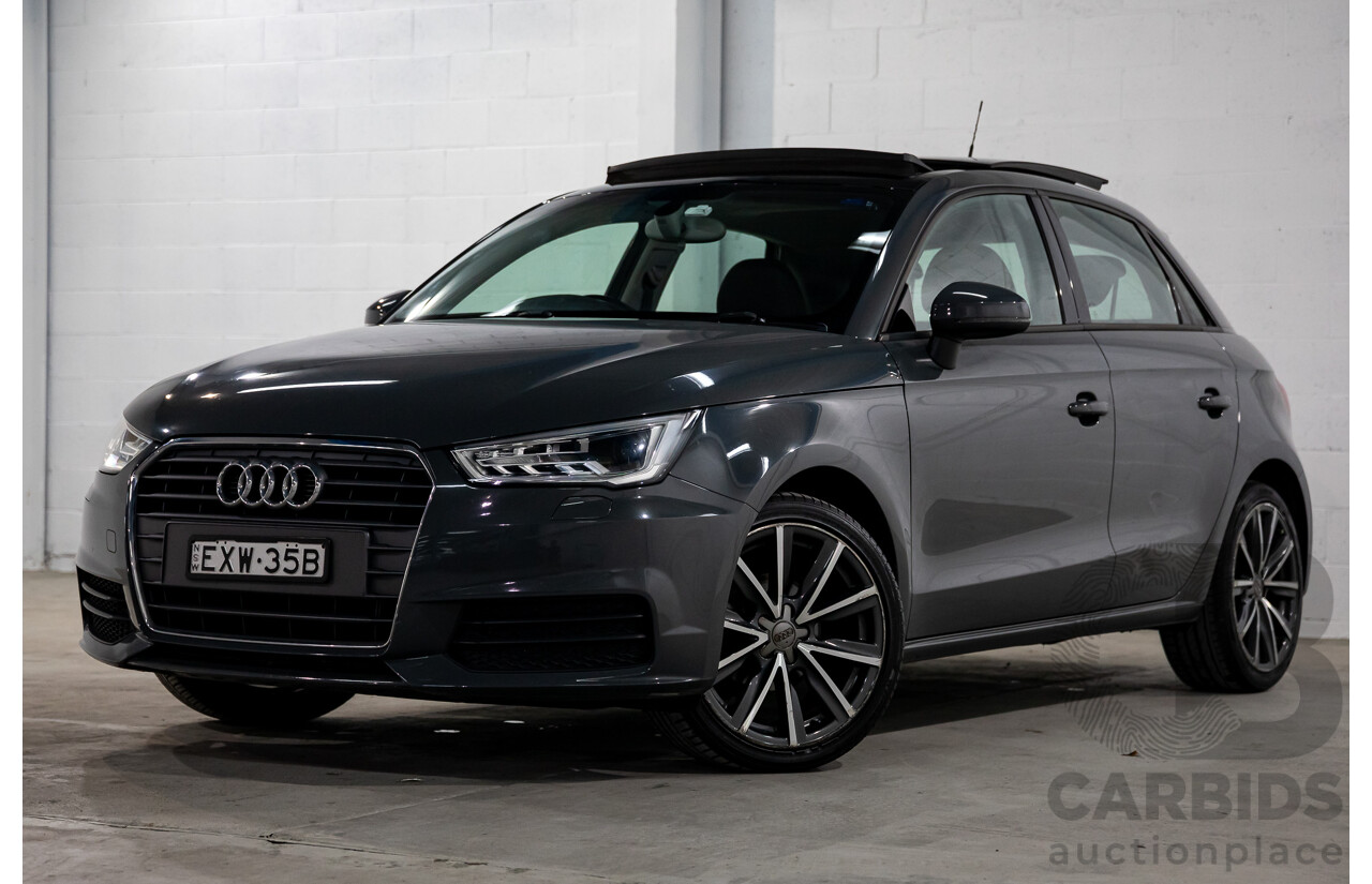 05/2016 Audi A1 Sportback 1.0 TFSI (FWD) 8X MY16 5d Hatchback Nano Grey Metallic Turbo 1.0L