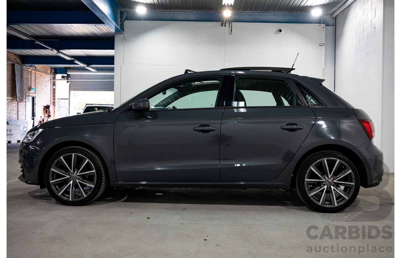 05/2016 Audi A1 Sportback 1.0 TFSI (FWD) 8X MY16 5d Hatchback Nano Grey Metallic Turbo 1.0L