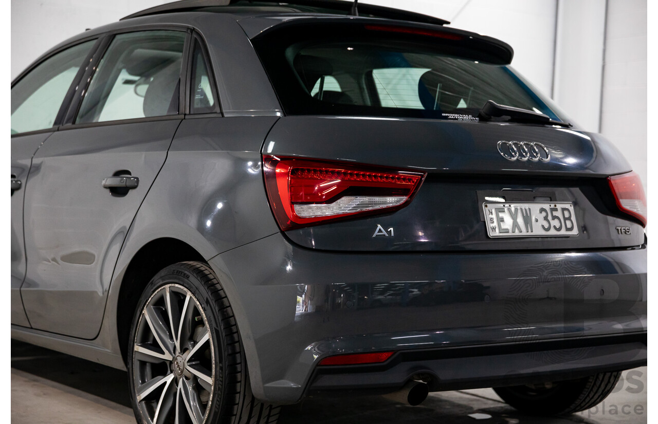 05/2016 Audi A1 Sportback 1.0 TFSI (FWD) 8X MY16 5d Hatchback Nano Grey Metallic Turbo 1.0L