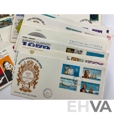 Collection of Pacific 1960's-2000's Stamp Packs and First Day Covers Including Papua New Guinea, British Solomon Islands, Niue, Norfolk Islands, Samoa, Aitutaki, Australia