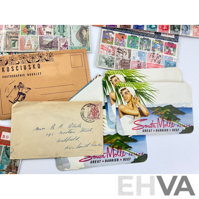 Collection of International Stamps Including Israel, USA, World Space Stamps, Thailand, Nepal, Ceylon and More