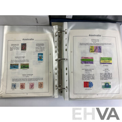 Seven Albums of Australian Stamps, Seven Seas, Examples Spanning 1966 to 2022