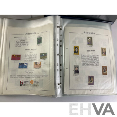 Seven Albums of Australian Stamps, Seven Seas, Examples Spanning 1966 to 2022