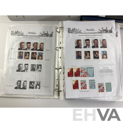 Seven Albums of Australian Stamps, Seven Seas, Examples Spanning 1966 to 2022