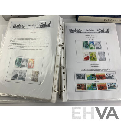 Seven Albums of Australian Stamps, Seven Seas, Examples Spanning 1966 to 2022