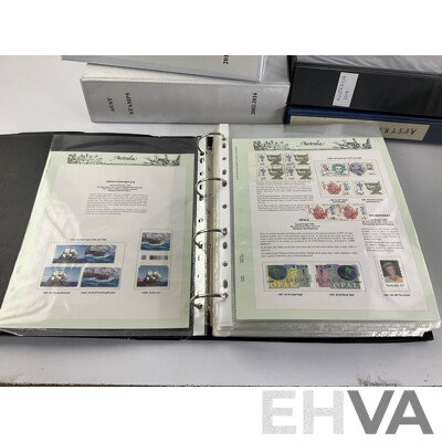 Seven Albums of Australian Stamps, Seven Seas, Examples Spanning 1966 to 2022