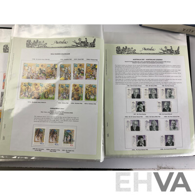 Seven Albums of Australian Stamps, Seven Seas, Examples Spanning 1966 to 2022