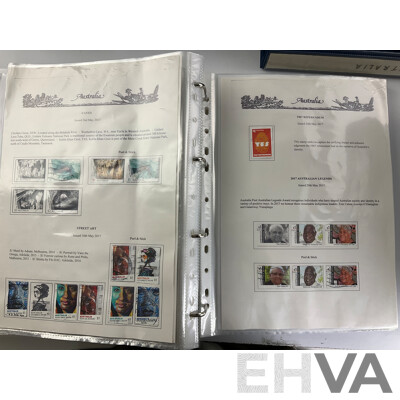 Seven Albums of Australian Stamps, Seven Seas, Examples Spanning 1966 to 2022
