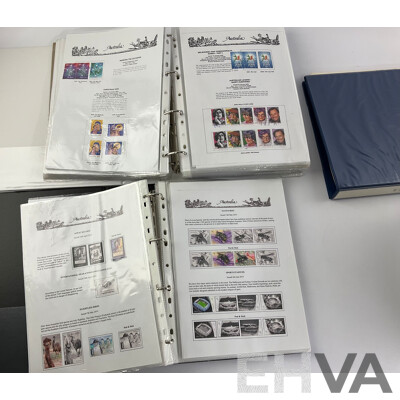 Seven Albums of Australian Stamps, Seven Seas, Examples Spanning 1966 to 2022