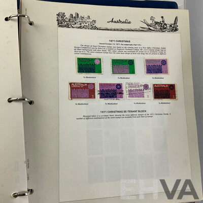 Seven Albums of Australian Stamps, Seven Seas, Examples Spanning 1966 to 2022