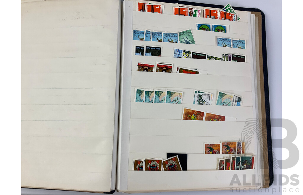 Album of Papua New Guinea Mint and Cancelled Stamps Including Pre Decimal