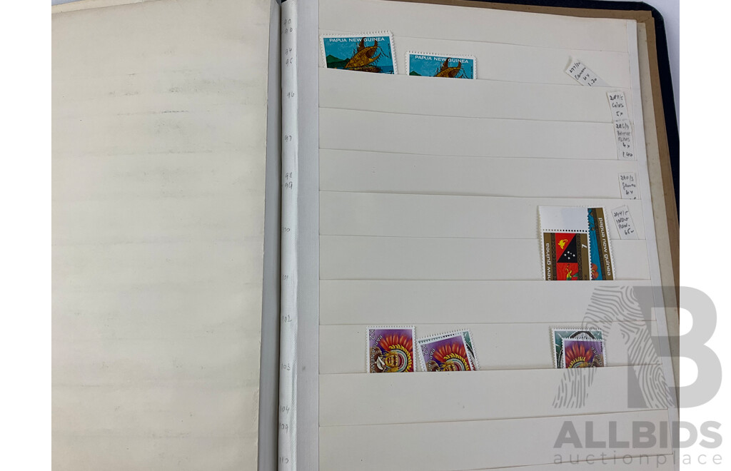 Album of Papua New Guinea Mint and Cancelled Stamps Including Pre Decimal