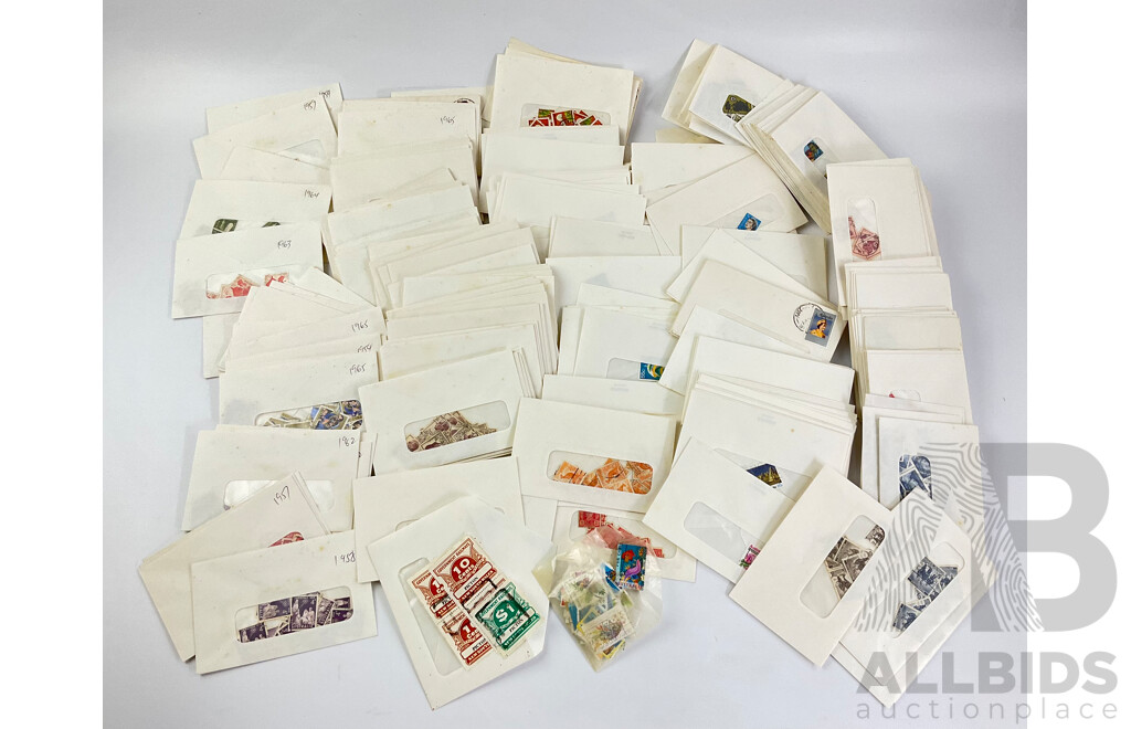 Large Collection of Australian Predecicmal and Decimal Cancelled Stamps, Examples From 1930's to 1990's Including Government Railways, Orange Kangaroo, Queensland, KGVI, QE2 and More