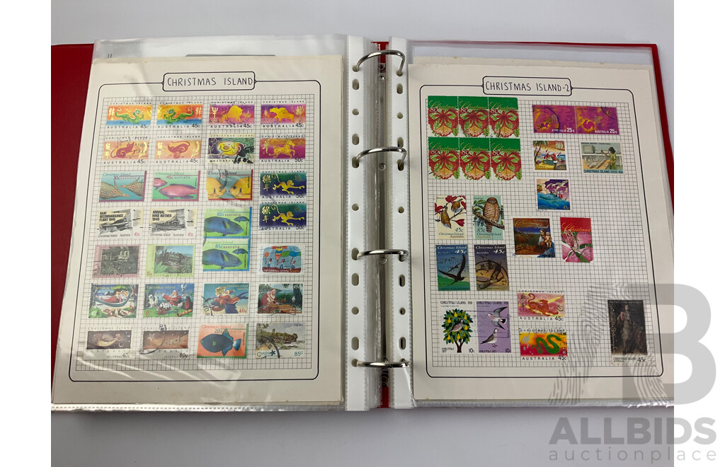 Two Albums of Vintage International Stamps, Countries Alphabetically 'A' to 'N' Including Afghanistan, Argentina, Austria, Bahrain, Burma, Canada, Christmas Island, Denmark, Eire, France, Holland, India, Italy, Mexico and More