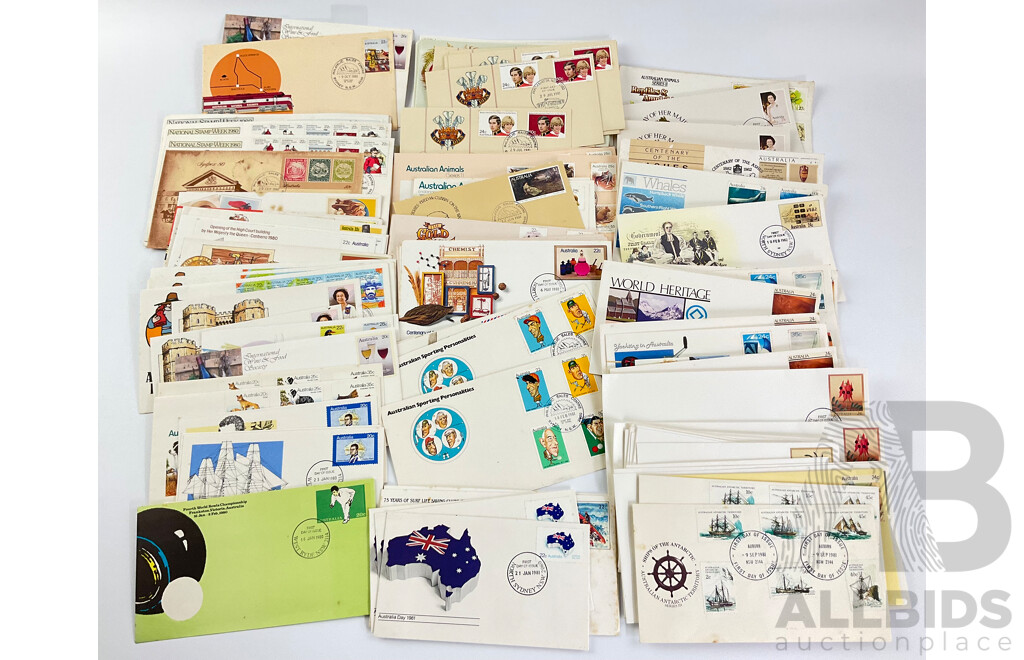 Australian First Day Covers, Examples Spanning January 1980 to April 1982