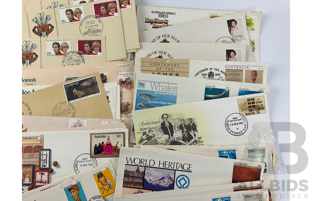 Australian First Day Covers, Examples Spanning January 1980 to April 1982