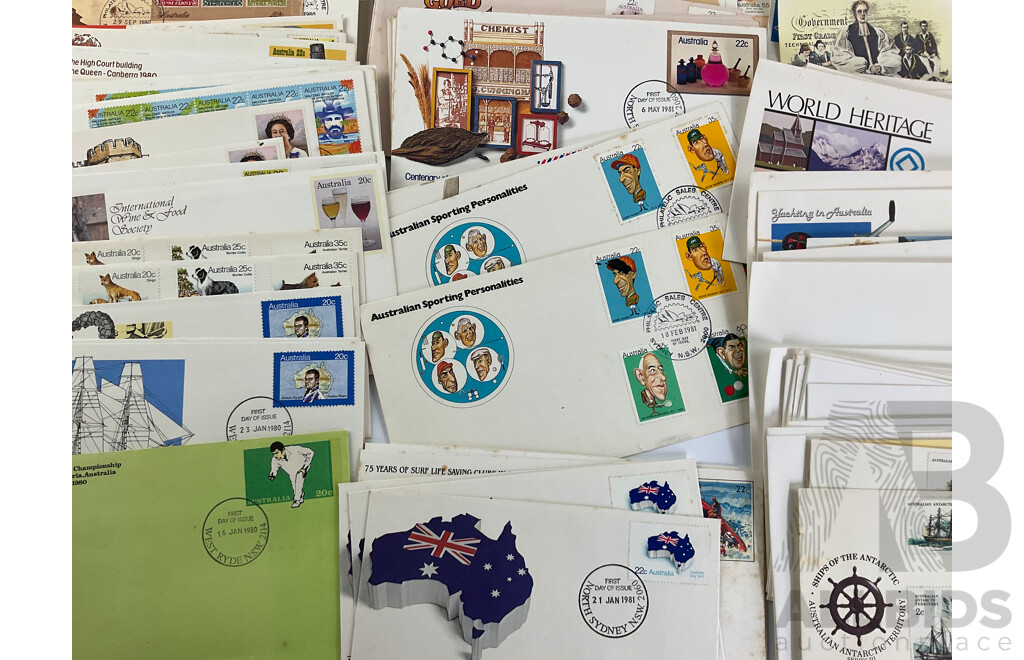 Australian First Day Covers, Examples Spanning January 1980 to April 1982