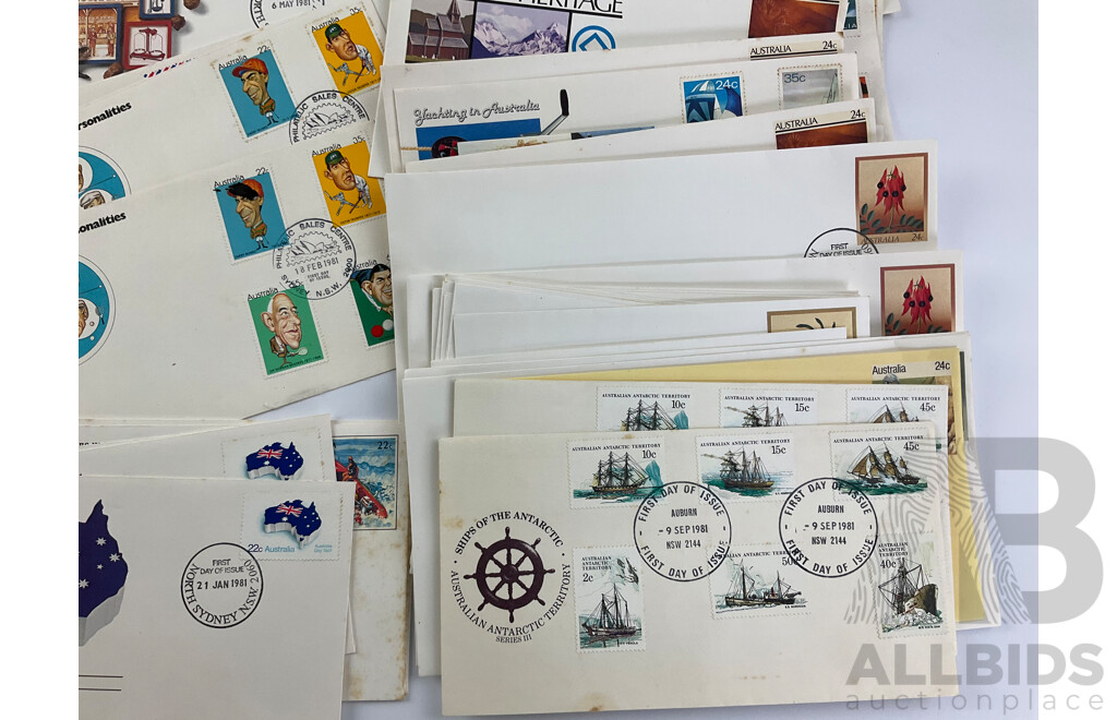 Australian First Day Covers, Examples Spanning January 1980 to April 1982