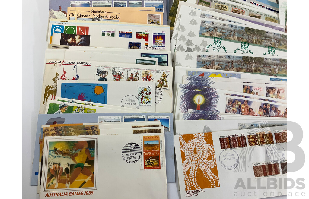 Australian First Day Covers, Examples Spanning January 1985 to November 1989