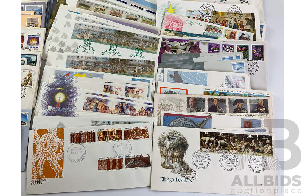 Australian First Day Covers, Examples Spanning January 1985 to November 1989