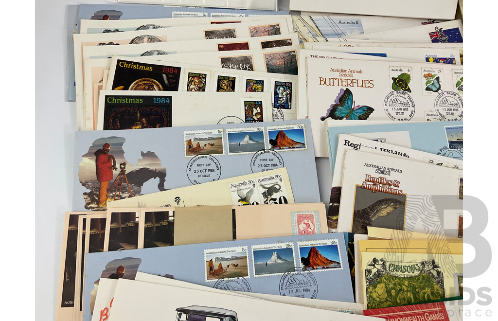 Australian 1970s' to 1990's First Day Covers Including Australian Antarctic Territory, America's Cup, Prime Ministers, Women in Federal Parliament and Many More