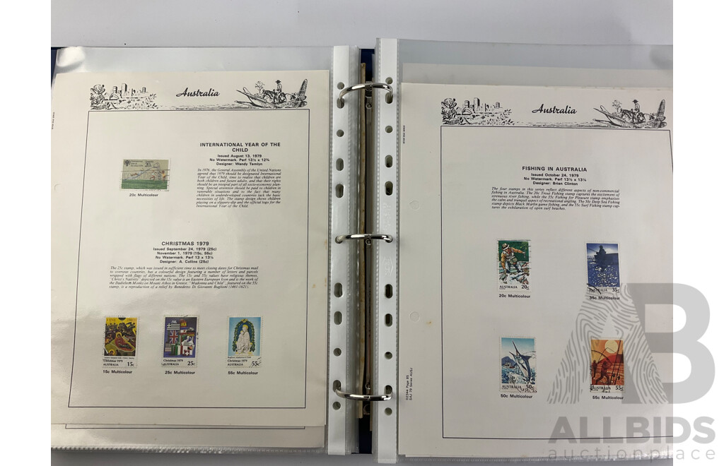 Australian Seven Seas Album of Cancelled Stamps, 1966 to 1994