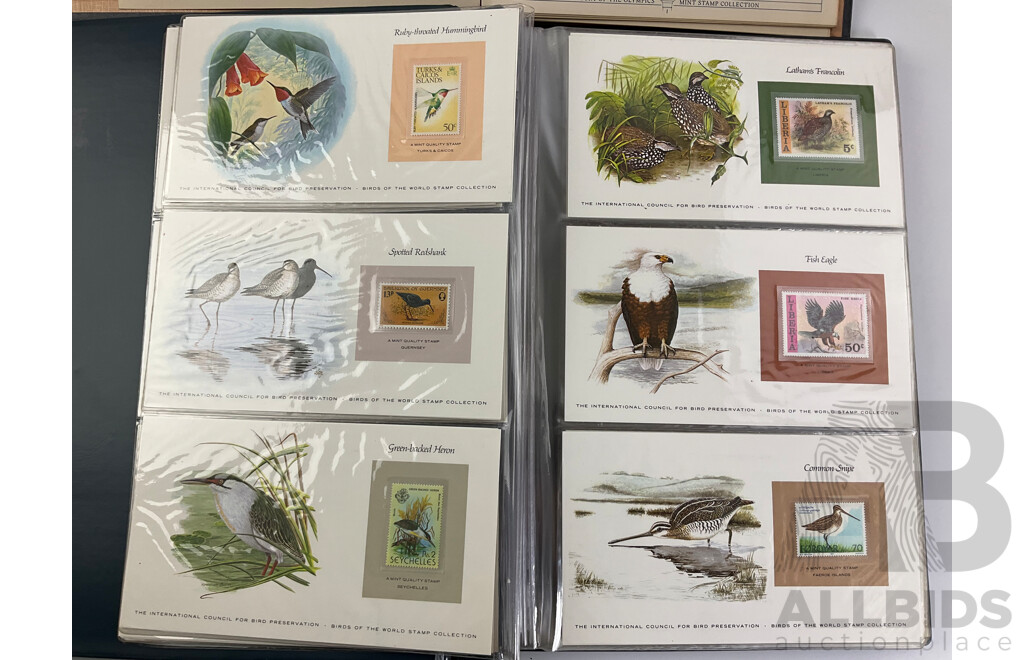 Stanley Gibbons History of the Olympics Mint Stamp Collection and Birds of the World Stamp Collection