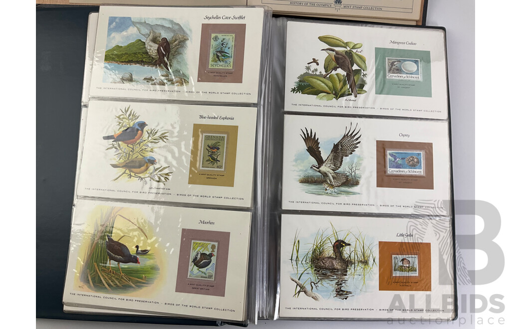 Stanley Gibbons History of the Olympics Mint Stamp Collection and Birds of the World Stamp Collection