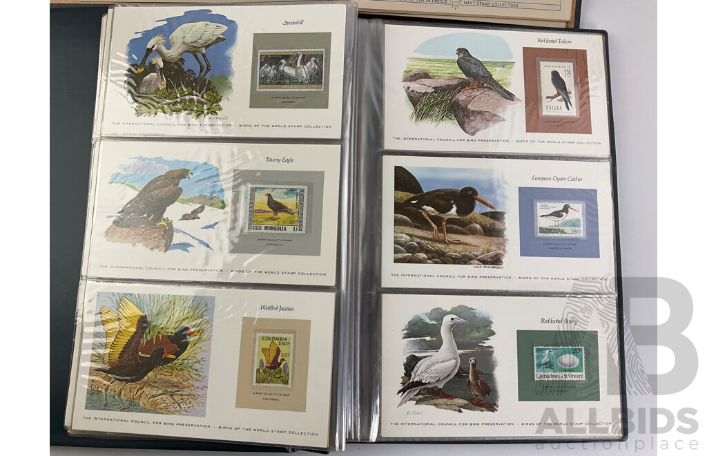 Stanley Gibbons History of the Olympics Mint Stamp Collection and Birds of the World Stamp Collection