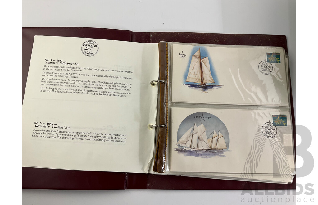 Australian  First Day Covers Including Formula One 1989/90 with Official Folder, Perth Cup-Pex 1987, Album Examples Spanning 1969 to 1974, Some New Zealand