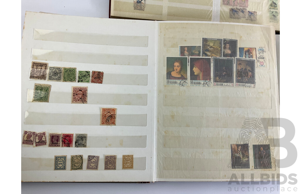 Three Albums of International Antique/Vintage Stamps Including India/Pakistan Over Prints, France, Sierra Leone, Netherlands, South Africa, Australian Predecimal and More