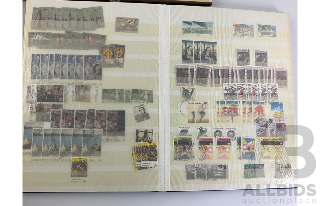 Three Albums of International Antique/Vintage Stamps Including India/Pakistan Over Prints, France, Sierra Leone, Netherlands, South Africa, Australian Predecimal and More