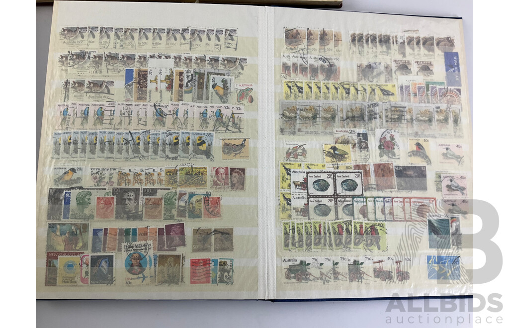 Three Albums of International Antique/Vintage Stamps Including India/Pakistan Over Prints, France, Sierra Leone, Netherlands, South Africa, Australian Predecimal and More