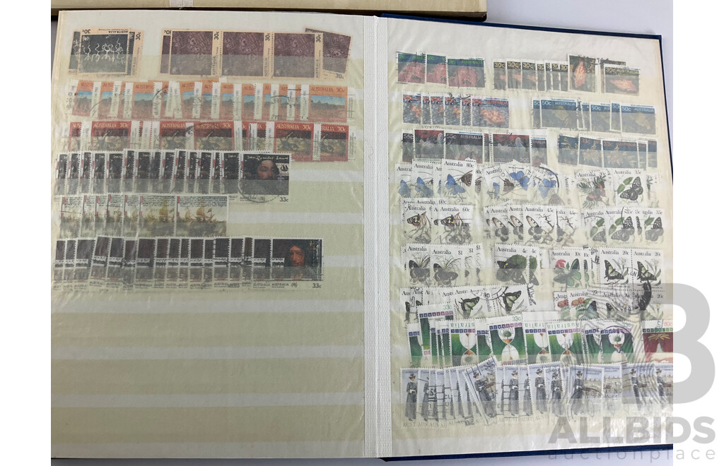 Three Albums of International Antique/Vintage Stamps Including India/Pakistan Over Prints, France, Sierra Leone, Netherlands, South Africa, Australian Predecimal and More