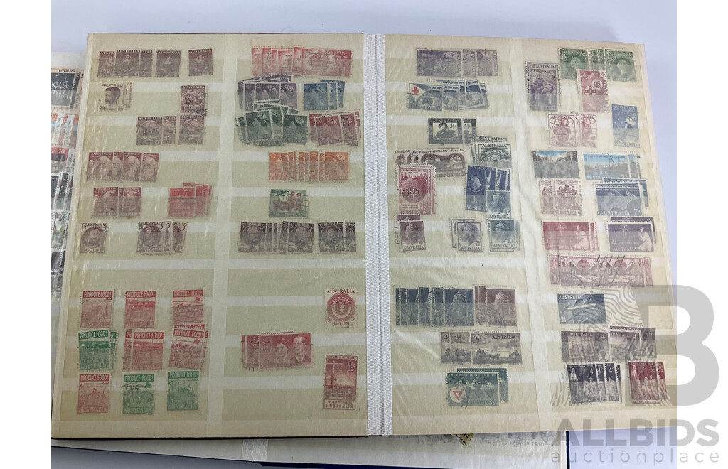 Three Albums of International Antique/Vintage Stamps Including India/Pakistan Over Prints, France, Sierra Leone, Netherlands, South Africa, Australian Predecimal and More