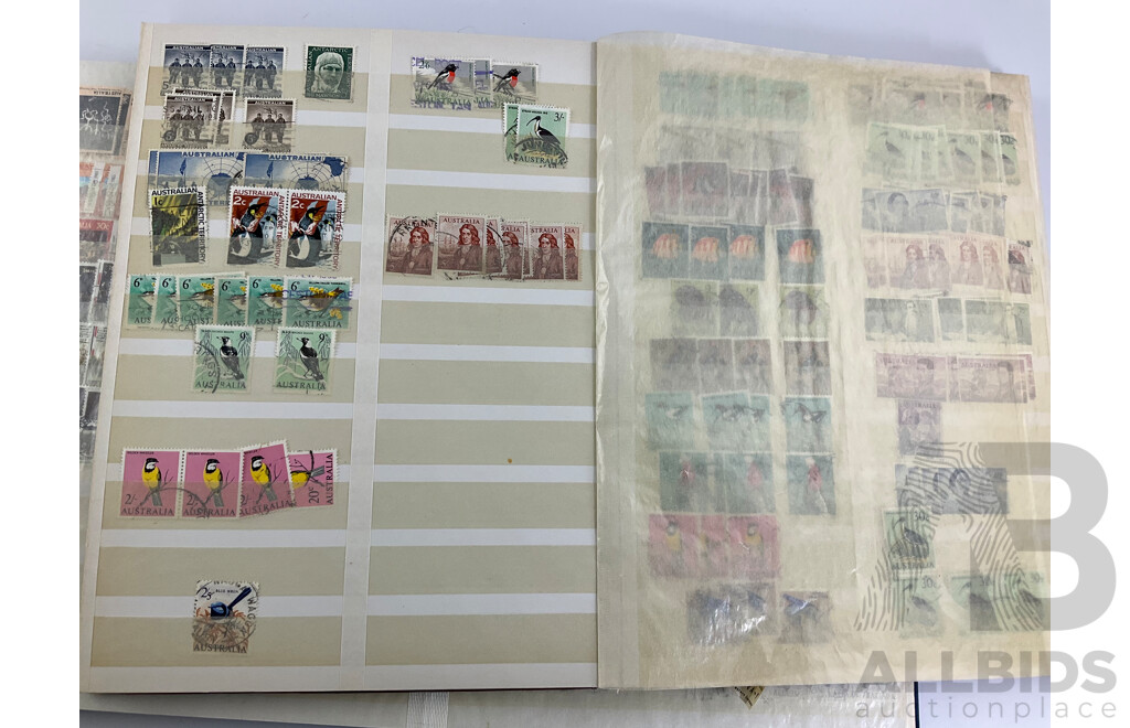 Three Albums of International Antique/Vintage Stamps Including India/Pakistan Over Prints, France, Sierra Leone, Netherlands, South Africa, Australian Predecimal and More