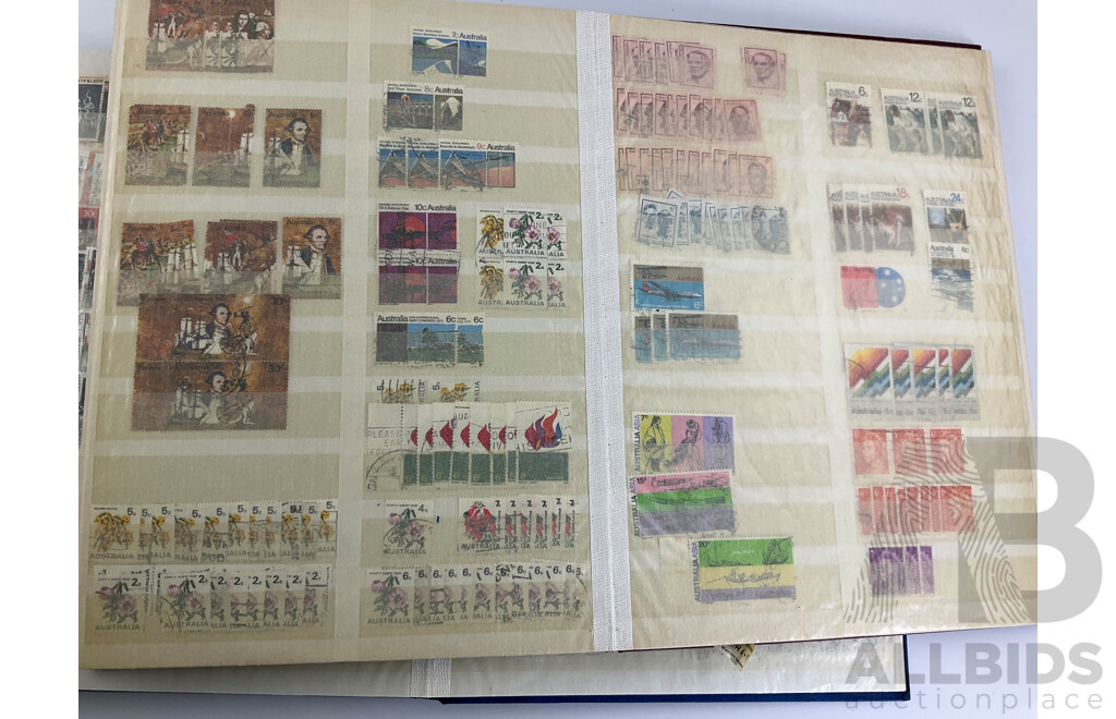 Three Albums of International Antique/Vintage Stamps Including India/Pakistan Over Prints, France, Sierra Leone, Netherlands, South Africa, Australian Predecimal and More